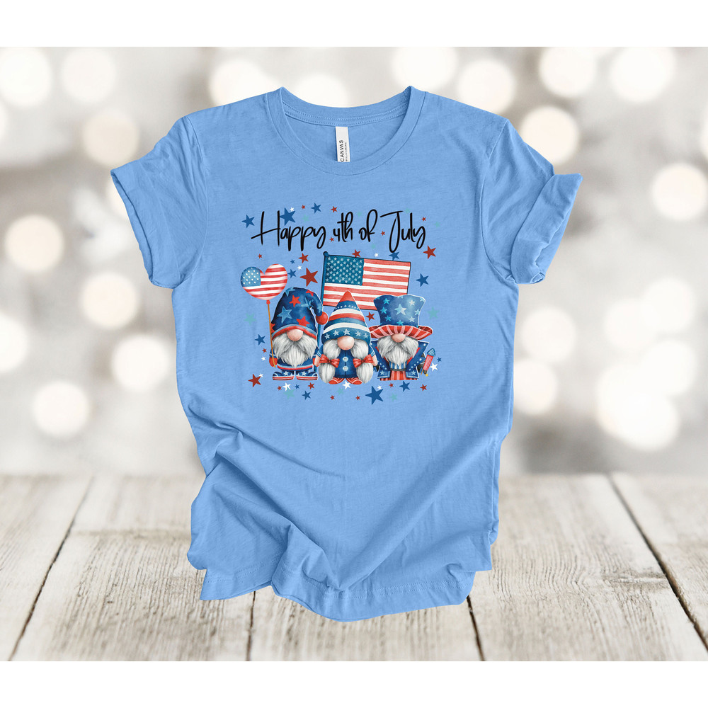 Independence Day Shirt, Happy 4th Of July, Patriotic Gnomes, USA, Premium Soft Unisex, Plus Sizes Available 2x, 3x, 4x.jpg