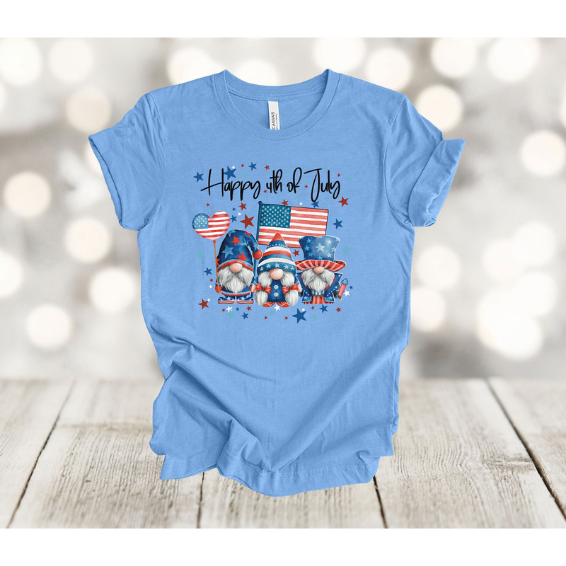 Independence Day Shirt, Happy 4th Of July, Patriotic Gnomes, USA, Premium Soft Unisex, Plus Sizes Available 2x, 3x, 4x.jpg