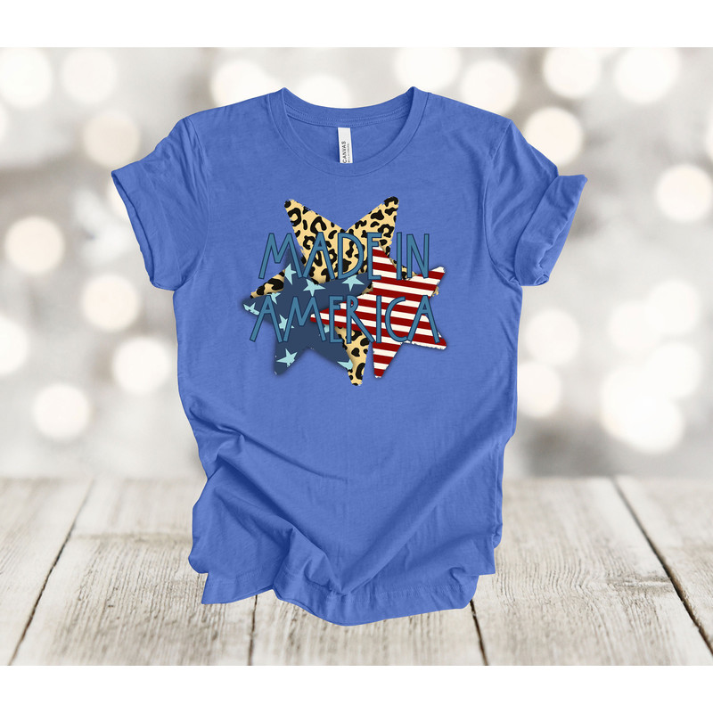 Independence Day Shirt, Made In America, July 4th Stars, Red White And Blue, Premium Soft Unisex Shirt, Plus Sizes Available.jpg