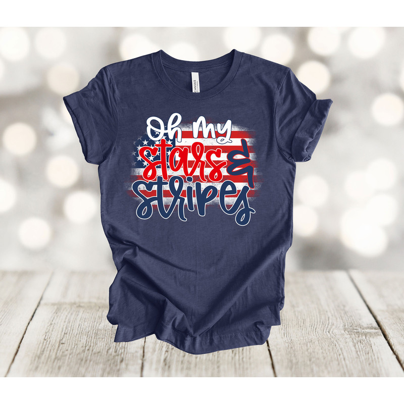 Independence Day Shirt, Oh My Stars and Stripes, American Flag, Freedom, 2x, 3x, 4x, Plus Sizes Available.jpg