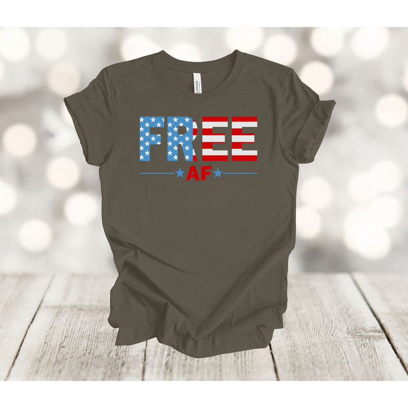 Independence Day, Free AF, 4th Of July, Fireworks, US Flag, Premium Soft Unisex Tee, Plus Size Available ,3x ,4x.jpg