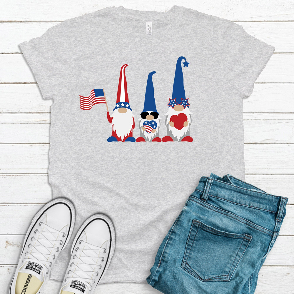 Independence Day, Of July Gnomes, Premium Unisex Tee Shirt, Plus Size Available, Choice Of Shirt Color.jpg