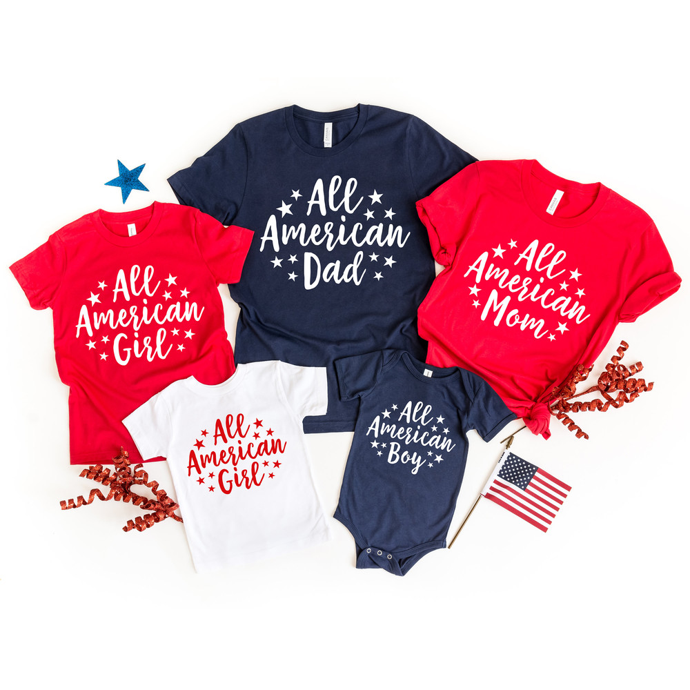 4th Of July Family Shirt, All American Shirt, 4t Of July Family, Matching Family Shirt, Patriotic Shirts.jpg