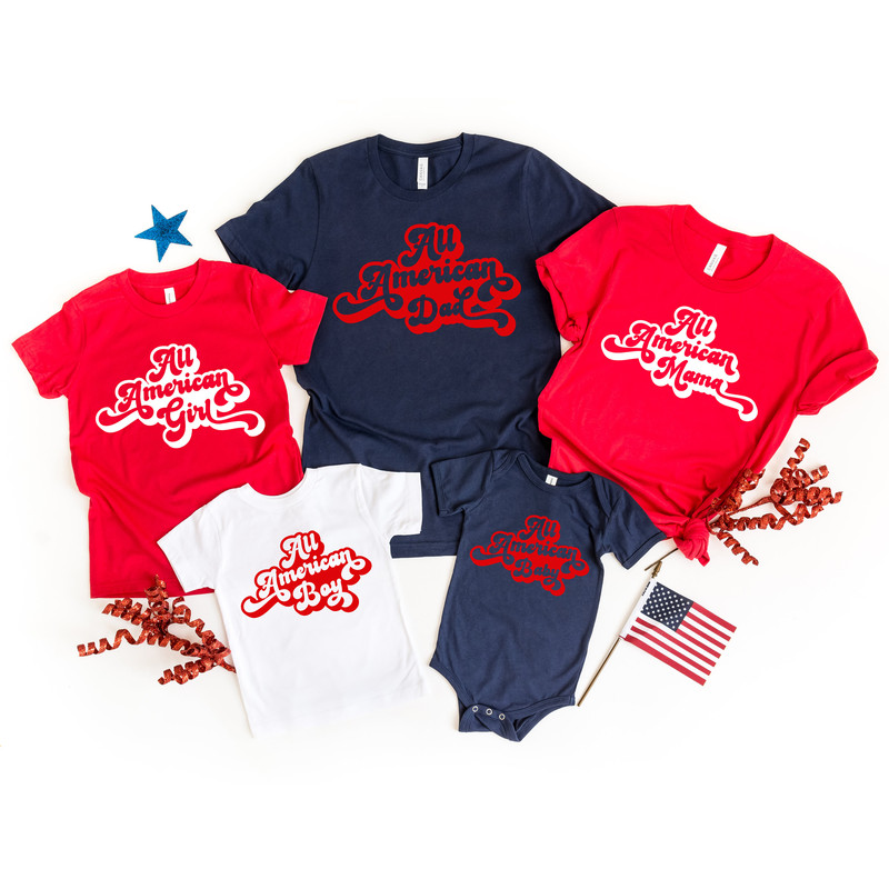 All American Family Shirt, 4th Of July Shirt, All American Shirt, Proud Family Shirt, Family Matching Shirt.jpg