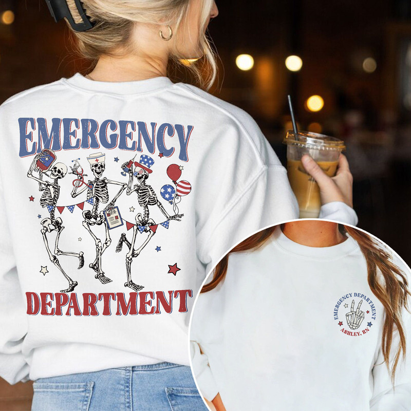 Emergency Department 4th Of July Shirt, ER Nurse Shirt, July 4th Independence Day Shirt, Emergency Room Rn Shirt, ER Crew Shirt, Nurse Gift.jpg