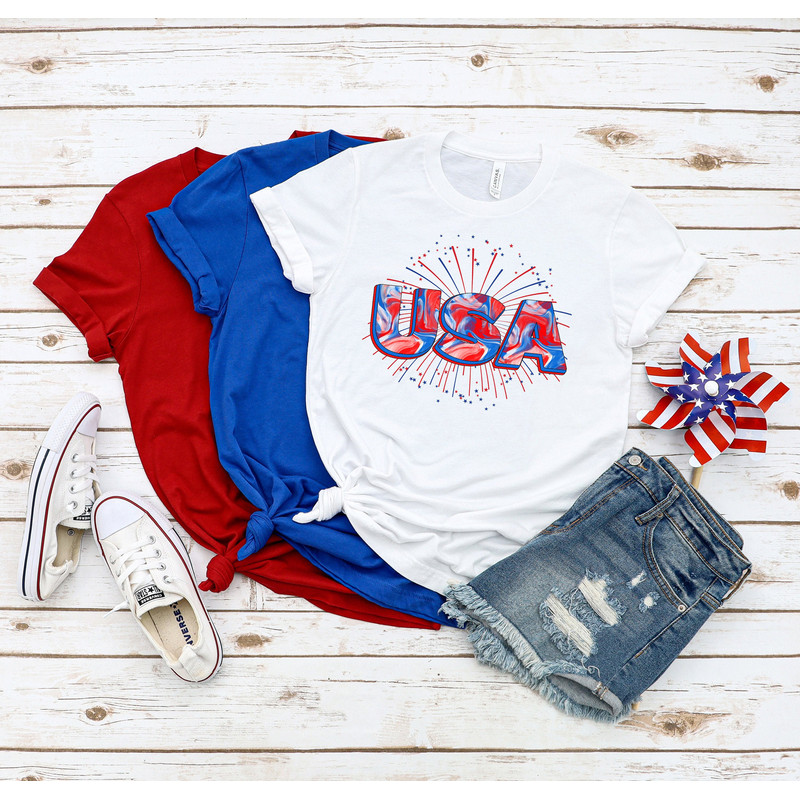 USA Flag Shirt, American Flag Shirt, Patriotic T-Shirts, July 4th Shirts, USA Flag Family Matching, Fourth of July Shirts, America Shirt,USA.jpg