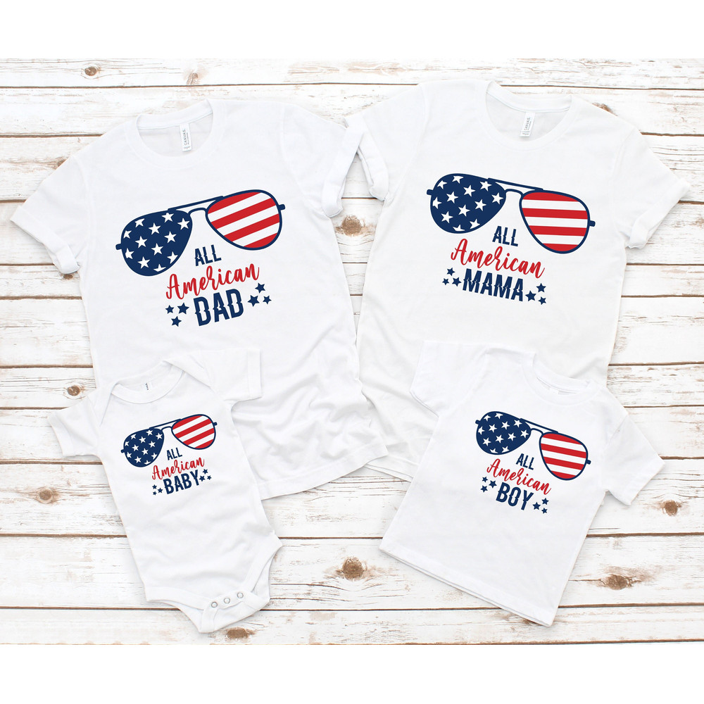 All American Family Shirt, All American Shirt, All American Mom Shirt, Proud Family Shirt, 4th Of July Family Shirt.jpg