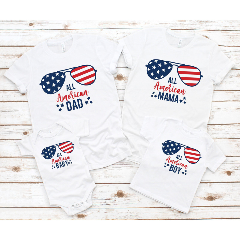 All American Family Shirt, All American Shirt, All American Mom Shirt, Proud Family Shirt, 4th Of July Family Shirt.jpg