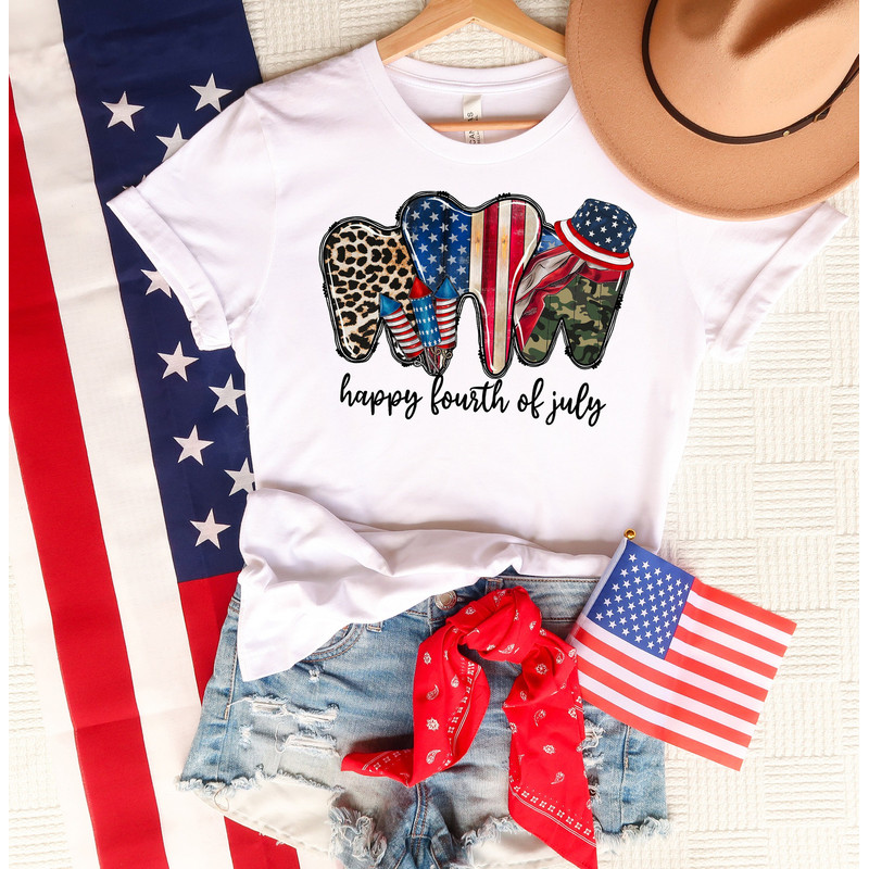 4th July Dental Shirt, Dentist Shirt, Gift For Dentist, Dentist Tee, Forth of July Tee, Dental Hygienist Shirt, Patriotic T-shirt.jpg