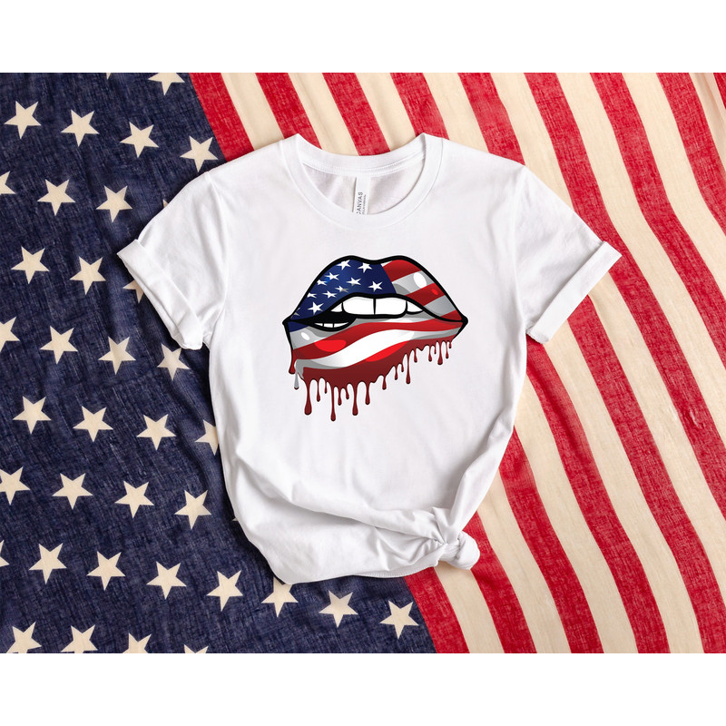 Lips 4th Of July Shirt, Woman 4th Of July Shirt, USA Flag Shirt, Patriotic Shirt, American Shirt, 4th Of July Shirt, Independence Day Shirt.jpg