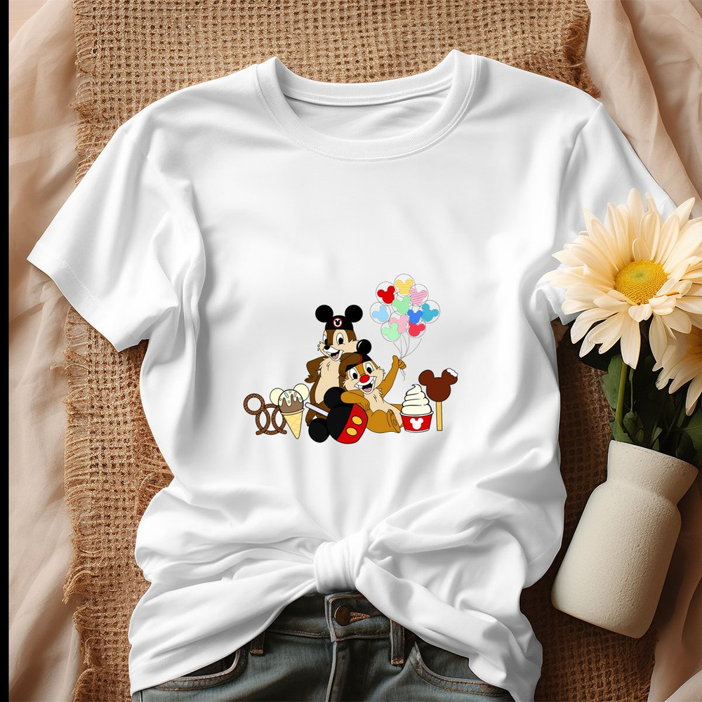 Chip And Dale Chipmunks Balloons Shirt.jpg