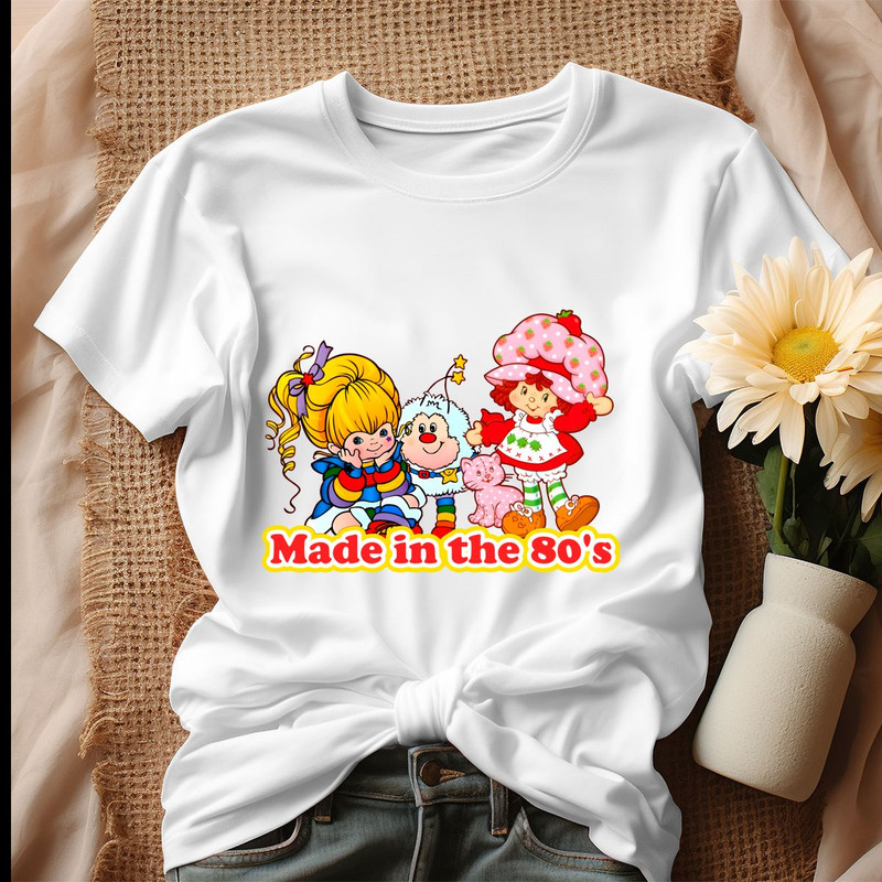 Made in the 80s Brite and Strawberry Shortcake Shirt, Tshirt.jpg