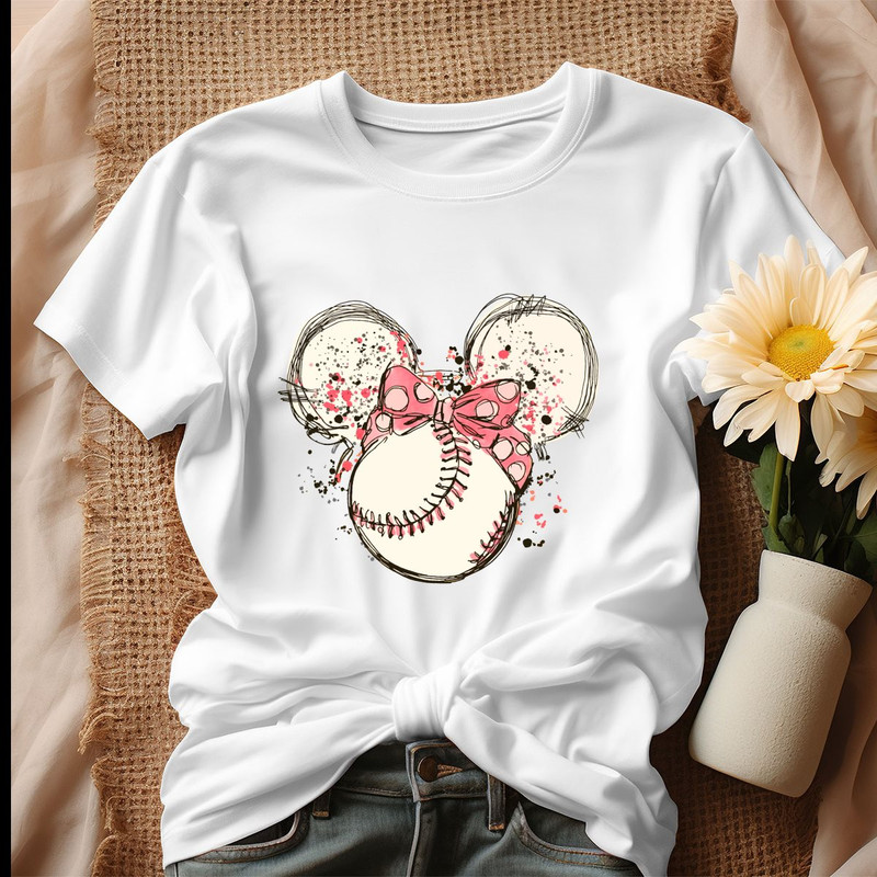 Retro Baseball Mom Disney Minnie Shirt Tshirt.jpg