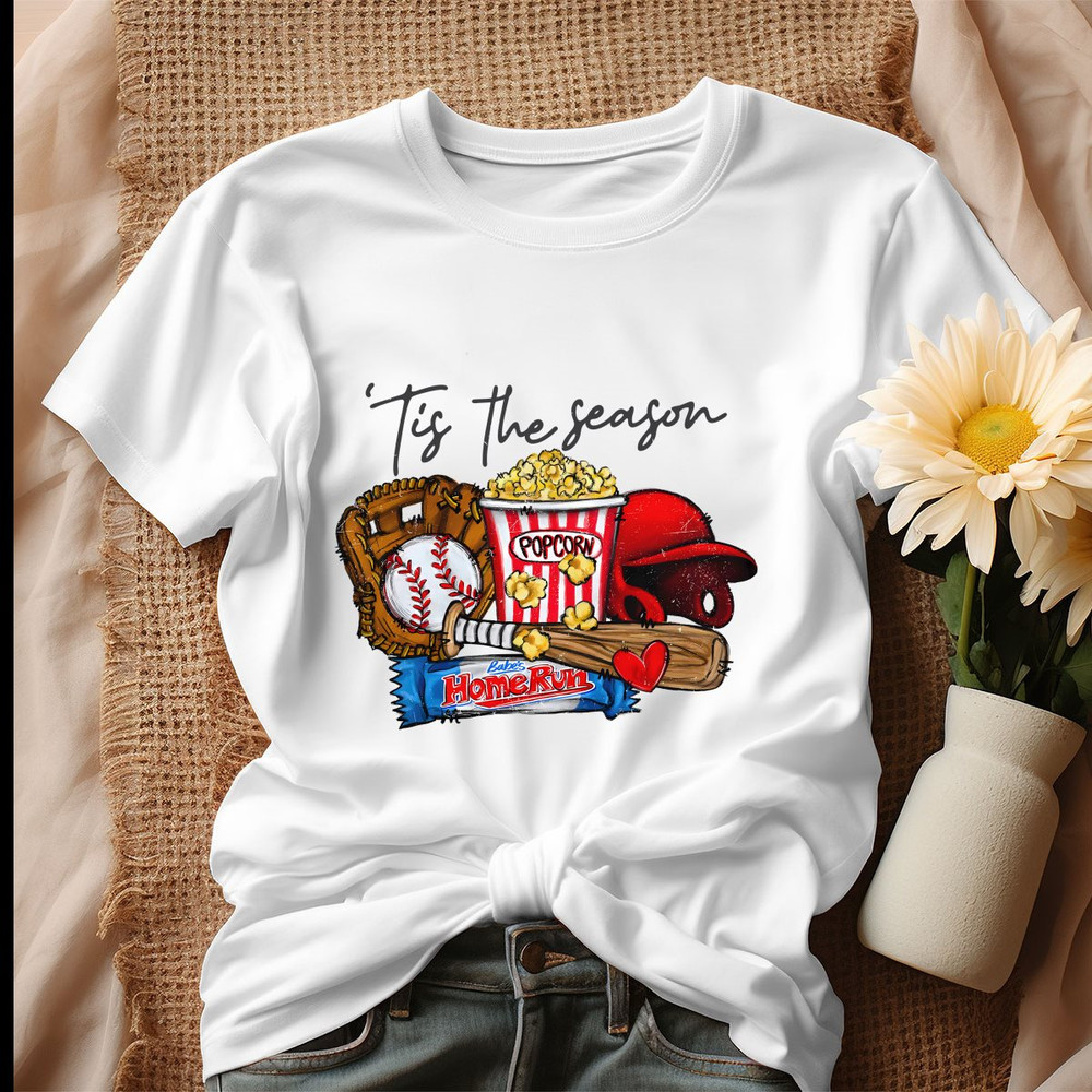 Retro Baseball Tis The Season Shirt.jpg