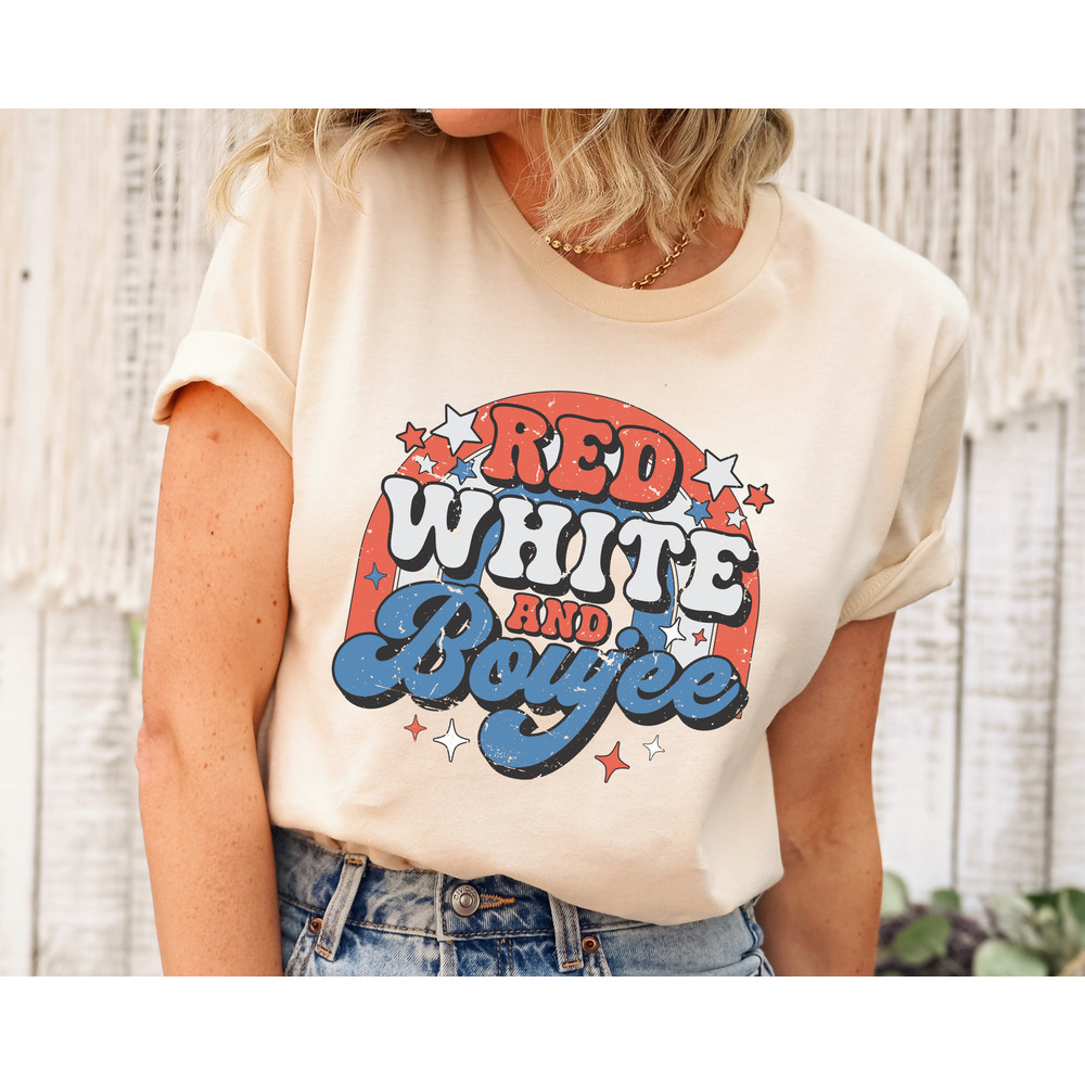 Red White and Boujee Shirt, Retro Groovy 4th of July Tee, Patriotic Rainbow Shirt, Happy 4th of July Shirt,Independence Day,Memorial Day Tee.jpg