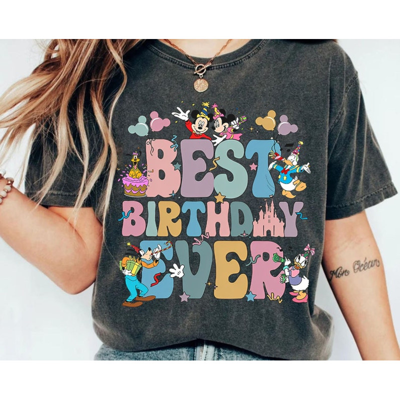 Best Birthday Ever Sweatshirt Retro Disney Birthday T-shirt Mickey & Friends Disney Tee Disney Inspired Gift.jpg