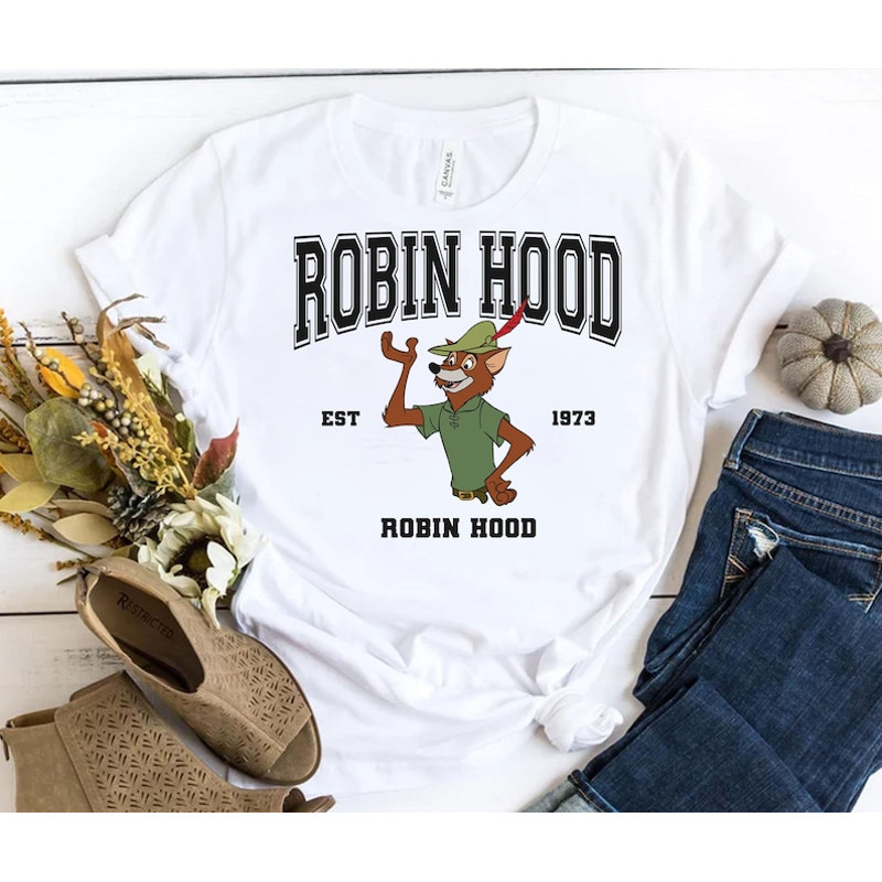 Custom Disney Robin Hood All Characters Shirt, Lady Marian Prince John T-shirt, Vintage Robin Hood Est 1973 Tee, Disneyl.jpg