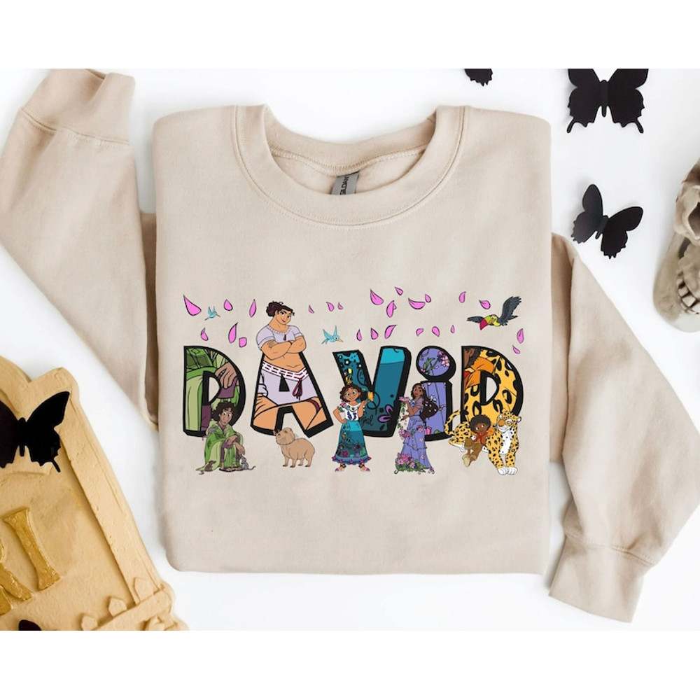 Custom Name Disney Encanto Shirt Wdw Magic Kingdom T-Shirt Personalized Disney Mirabel Bruno Isabela Matching Tee .jpg