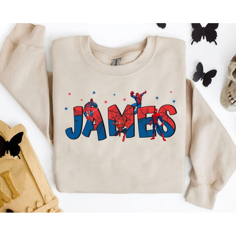 Custom Name Marvel Spider Man Shirt Personalized Disney Mcu Spider Man Comic T-Shirt Mcu Fan Matching Tee WDW Fami.jpg