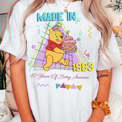custom retro disney winnie the pooh birthday matching t-shirt cute pooh tigger piglet eeyore personalized disney bir