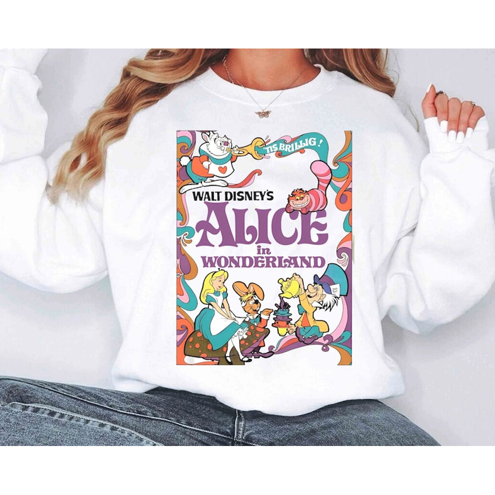 Disney Alice In Wonderland Retro Shirt Cute Princess Alice T-Shirt Disney Adventures In Wonderland Tee Disneyland.jpg