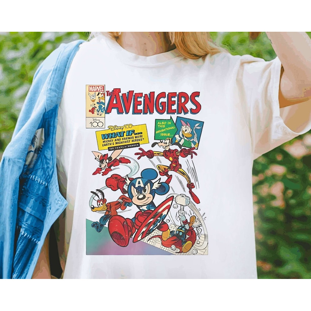 Disney Mickey & Friends Custom Marvel Avengers Comics Shirt Cute Avengers T-Shirt Wdw Magic Kingdom Tee Disneyland.jpg