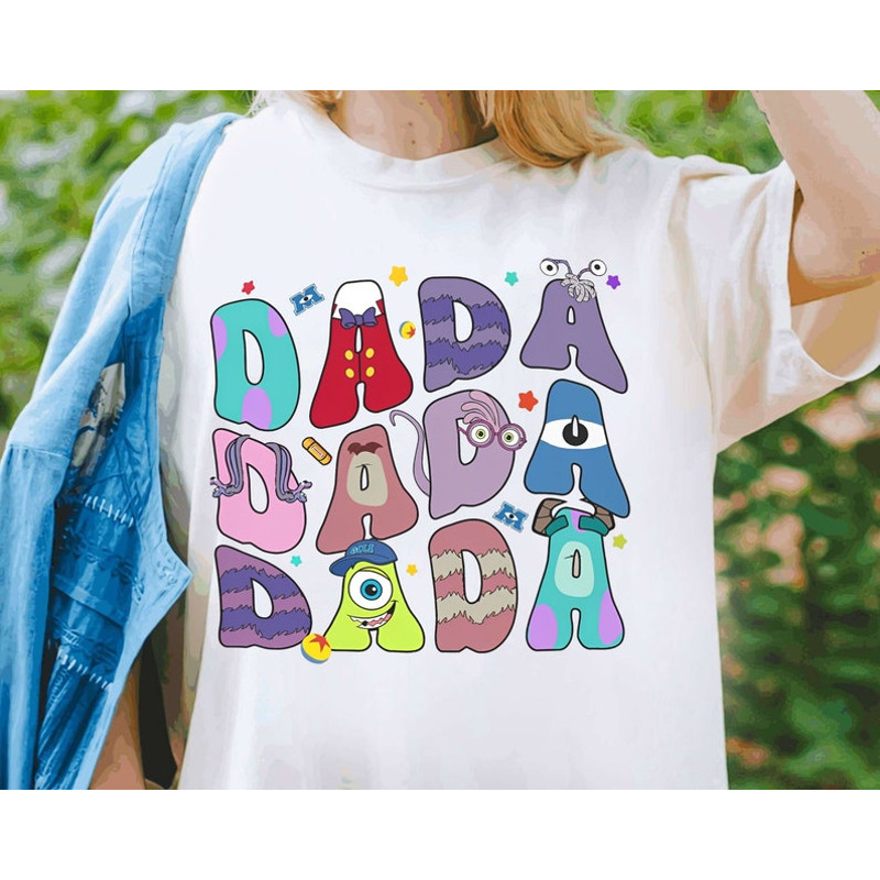 Disney Pixar Monsters Inc Father'S Day Shirt Mike Sulley Boo T-Shirt Dad And Son Matching Tee Disneyland Family Tr.jpg
