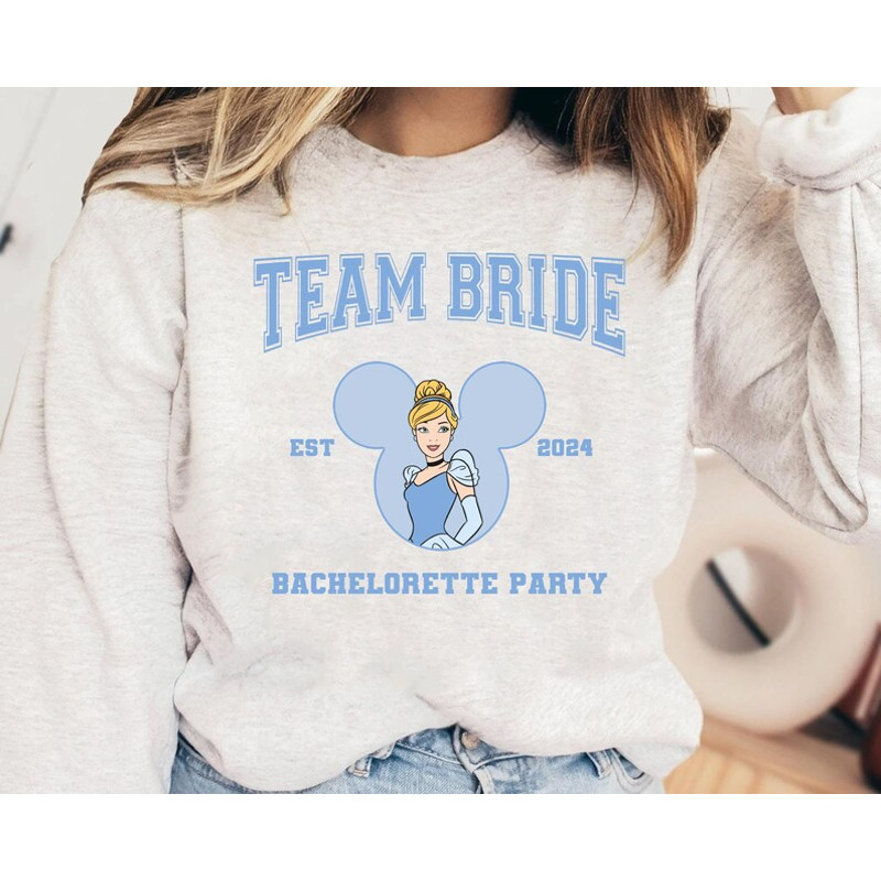 Disney Princess Bachelorette Party Shirt Disney Tiana Ariel Elsa Rapunzel Bride Squad T-Shirt Disney Bridesmaid Tee.jpg