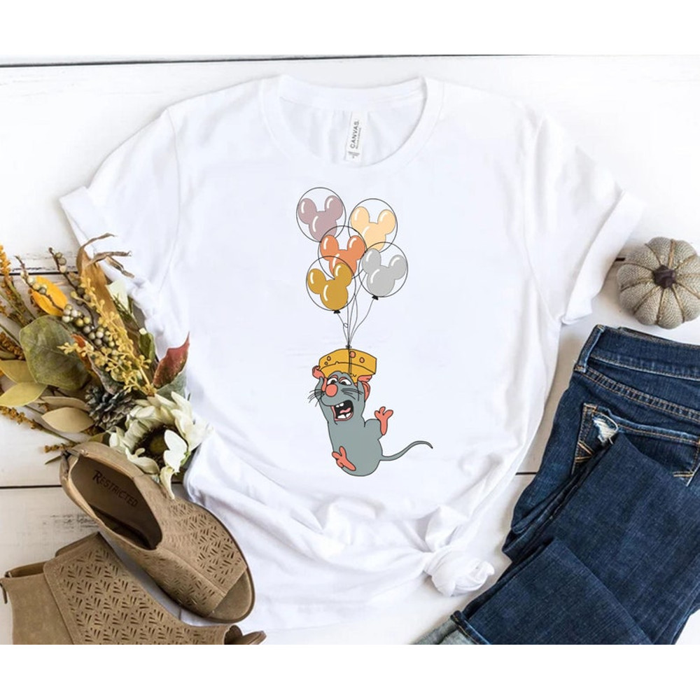 Disney Remy Mouse Chef Mickey Balloon Shirt Retro Disney Ratatouille T-Shirt Walt Disney World Tee Disneyland Fami.jpg