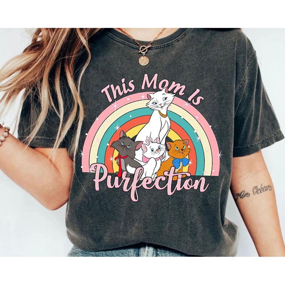Funny Disney The Aristocats This Mom Is Purfection Shirt Cute Disney Mother'S Day T-Shirt Disney Mama Matching Tee .jpg