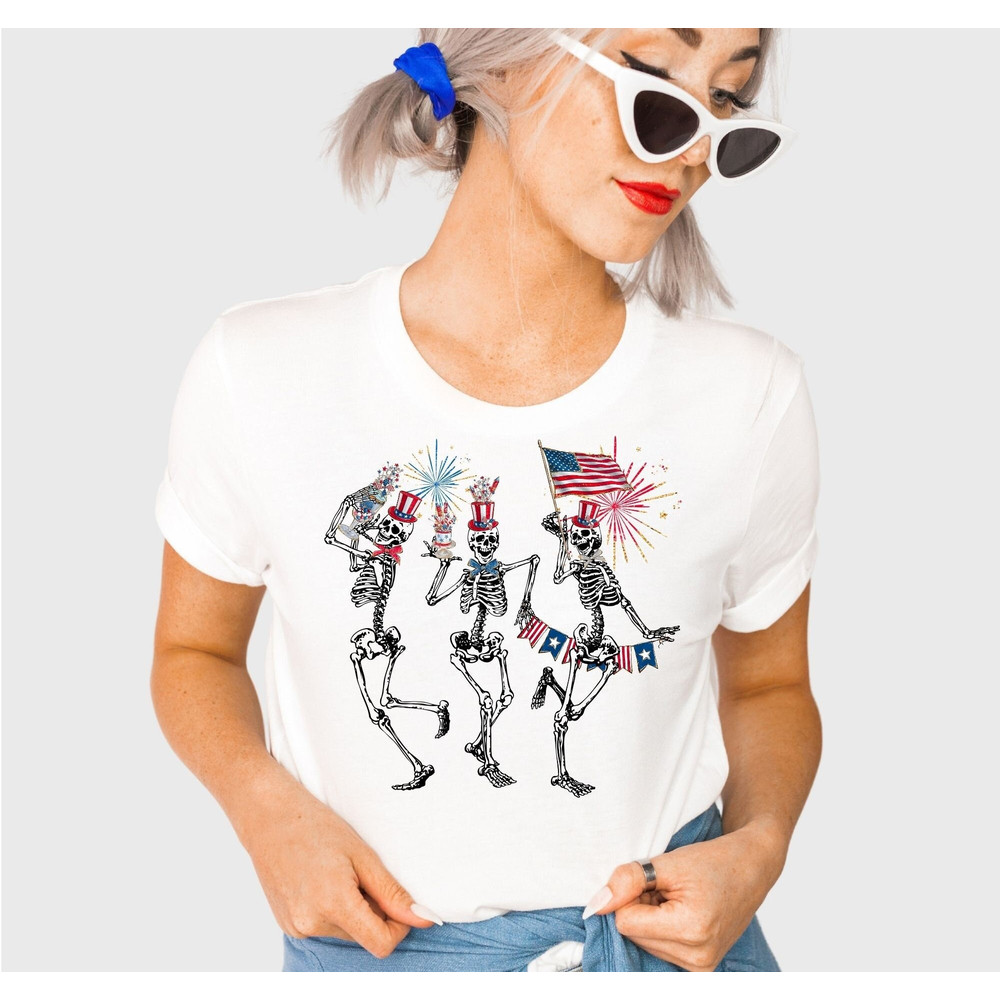 4th of July Skellies Shirt, 4th of July Shirt, Patriotic Shirt, Independence Day, USA Shirt, Red White and Blue.jpg