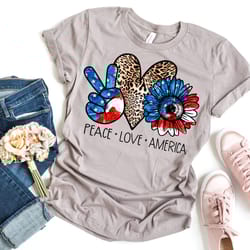 peace love america, fourth of july shirts, independence day shirt, 4th of july t-shirt, america shirts