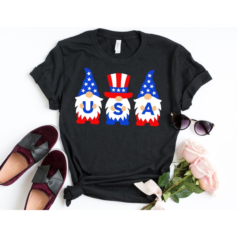 USA Gnome Shirt, Fourth of July Shirts, Independence Day Shirt, 4th of July T-Shirt, America Shirts, Gnome Shirt.jpg