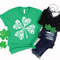Saint Patricks Day Clover Shirt, Four Leaf Clover Shirt, St. Patrick's Day Shirt, Gift For Irish Women, Shamrock Shirt, St Paddys Day Gift.jpg