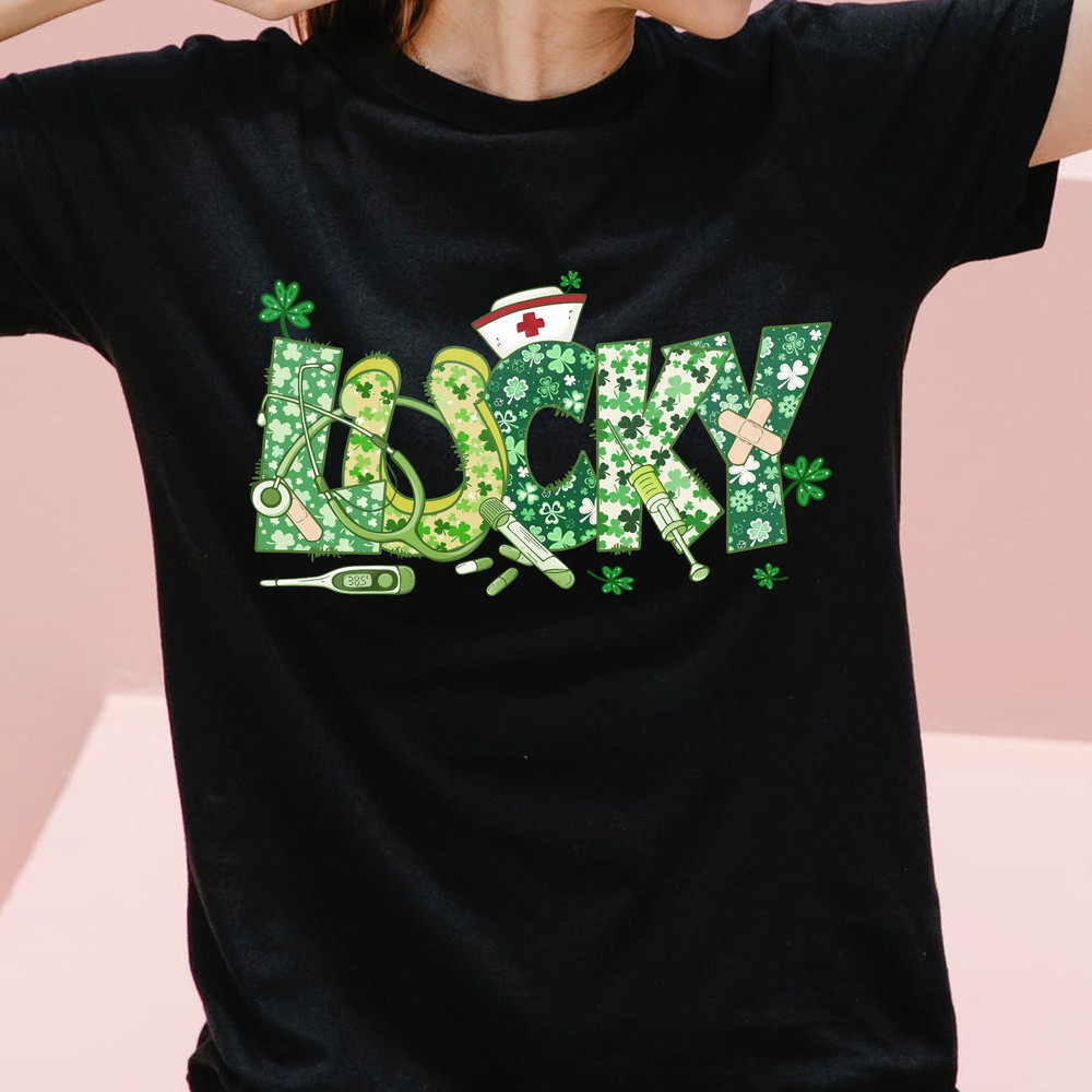 Nurse Shirts, Nurse St. Patrick's Day Shirt, St Paddy day Gift, L D Nurse Gift, L&D Clover Co., CNA LD, Lucky.jpg