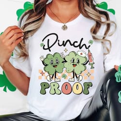st patricks day nurse shirts, nurse shirts, pinch proof saint patricks shirts shamrock t-shirt for women rn ld phlebotom