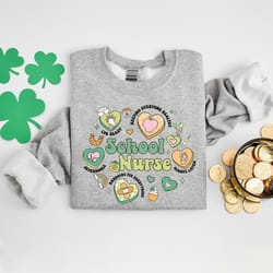 st patricks day school nurse shirts, school nurse patrick shirt, vday school nurse nursing, nursing appreciation gift, s