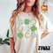 Comfort Colors® Retro Shamrock Clover Horseshoe St Patricks T-shirt, Western St Patricks Day Smiley Tshirt, Shamrock Smiley T-shirt.jpg