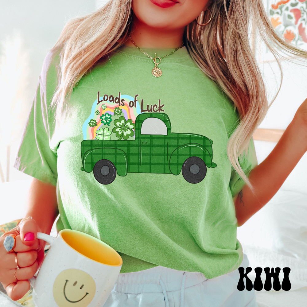 Loads of Luck Shirt, Comfort Colors Clover Shamrock Smile St. Patrick's Day Shirt, Cute St. Patrick's Day Tee, St. Patty's Day, Luck Irish.jpg