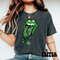 Shamrock Leopard Tongue St Patrick's Day T-Shirt, Comfort Colors Vintage St Patricks Day Shirt,Cute St Paddys Tee,Gift For BFF, Green Unisex.jpg
