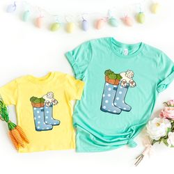 bunny boots shirt, easter shirt, easter kids shirt, cute easter shirt, easter bunny shirt, easter carrot shirt, bunny sh