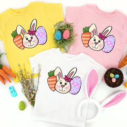 bunny egg carrot shirt, easter shirt, easter kids shirt, cute rabbit shirt, little bunny shirt, cute easter shirt, easte