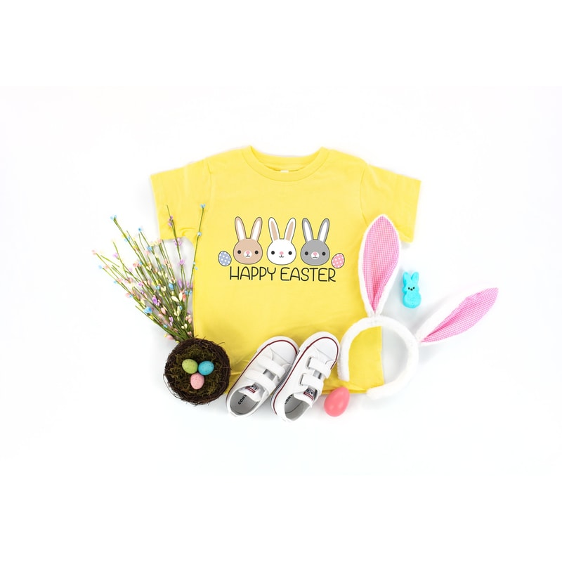 Happy Easter Bunnies Shirt, Easter Shirt, Easter Bunny Shirt, Happy Easter, Family Matching Shirt, Easter Family Shirt, Easter Kids Shirt.jpg