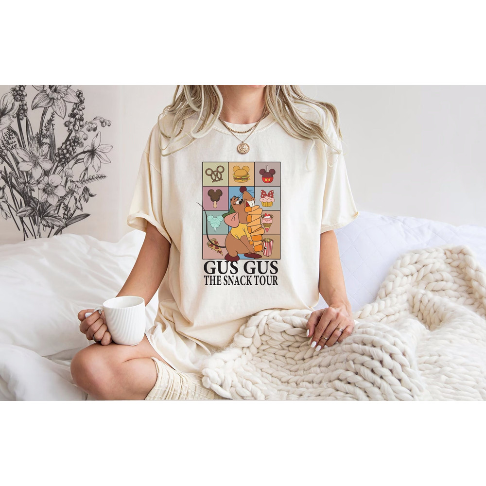 Comfort Colors® Funny Gus Gus Mouse The Snack Tour Vintage T-shirt, Disney Cinderella Princes Gus Gus Looking Like A Snack Tee,Magic Kingdom.jpg