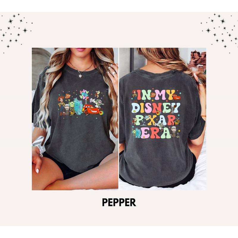 Comfort Colors® In My Pixar Era Shirt, Pixar Character Tee, Monster Inc Shirt, Toy Story Shirt, Pixar Up Shirt, Cars Movie Shirt, Disneyland.jpg