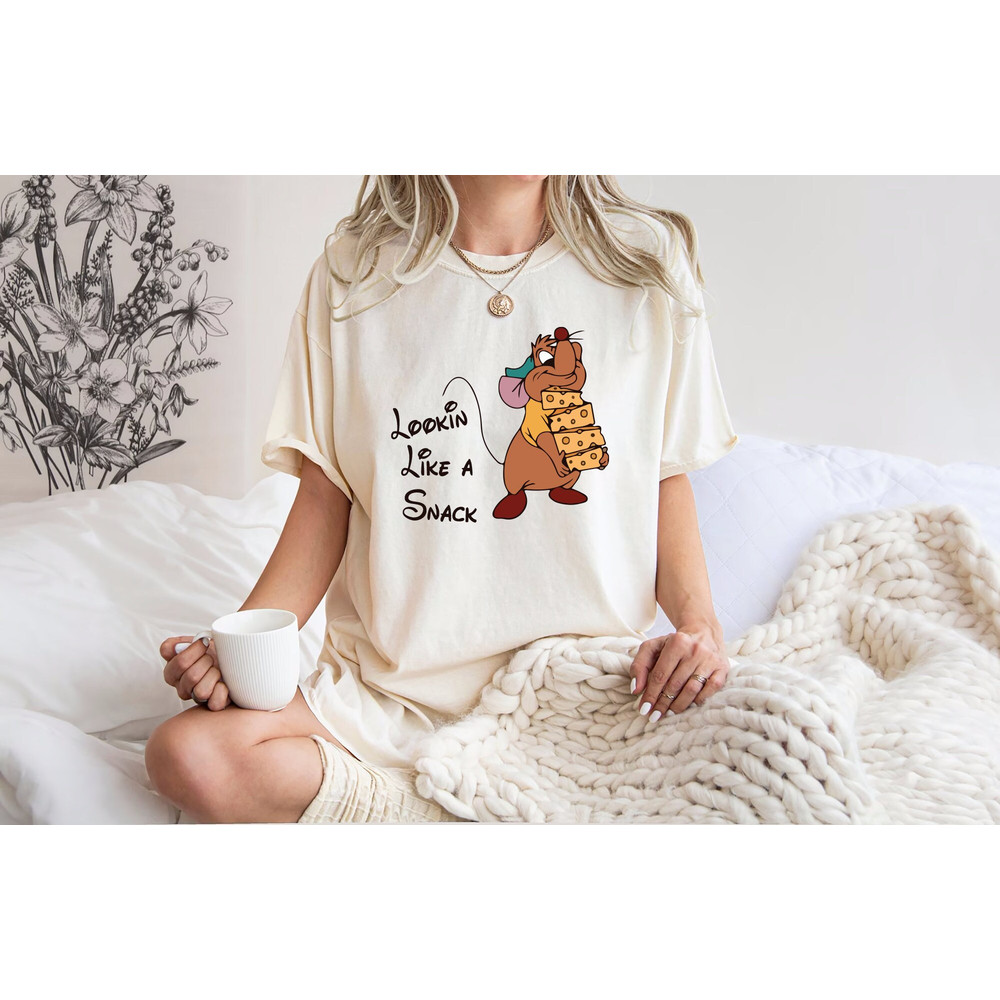 Comfort Colors® Lookin' Like A Snack Gus-Gus Shirt, Disney Cinderella Shirt, Disney Snacks, Disneyland Trip Shirt, Disney Family Shirt.jpg