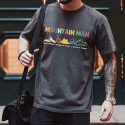 comfort colors mountain man disney shirt, attractions ride shirts, gift idea for dad, father's day gift, disney dad tees