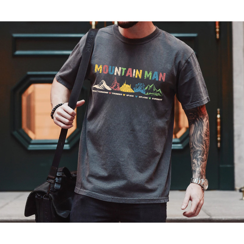 Comfort Colors® Mountain Man Disney Shirt, Attractions Ride Shirts, Gift Idea For Dad, Father's Day Gift, Disney Dad Tees, Gift for Dad.jpg