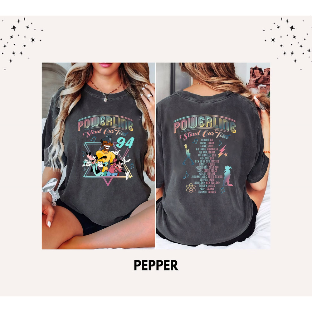 Comfort Colors® Retro 90s Goofy Movie Comfort Colors Shirt, Max Goofy Roxanne Powerline Shirt, Disney World Tour Shirt, Goofy Movie Shirt.jpg