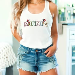 disney minnie mouse tank top, vintage disneyland tank, minnie mouse racerback tank top, vintage minnie disney tank, vint